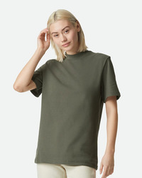 Unisex Pique Mockneck Tee