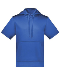 Fleece Short Sleeve Hooded Pullover