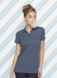 NEW District Made™ - Ladies Slub Polo. DM450