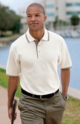 Port Authority® - Silk Touch™ Polo with Stripe Trim. K501 