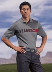 Nike Golf Dri-FIT Chest Stripe Print Polo. 443211 