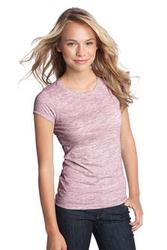 District® - Juniors Extreme Heather Cap Sleeve Crew Tee. DT2000 
