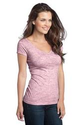 District® - Juniors Extreme Heather Cap Sleeve V-Neck Tee DT2001