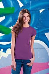 District® - Juniors 1x1 Rib Crew Neck Tee. DT234C 